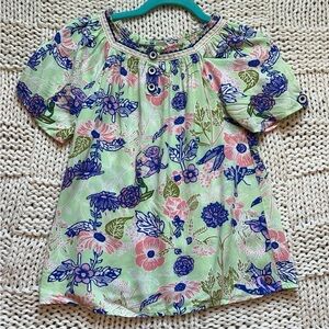 matilda jane girls flower floral shirt top 435 size 12